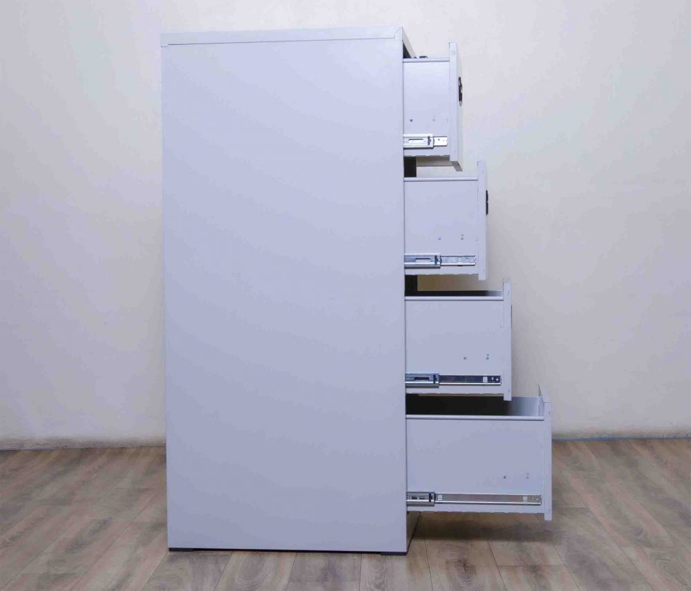 4 drawer metallic cabinet with central locking system