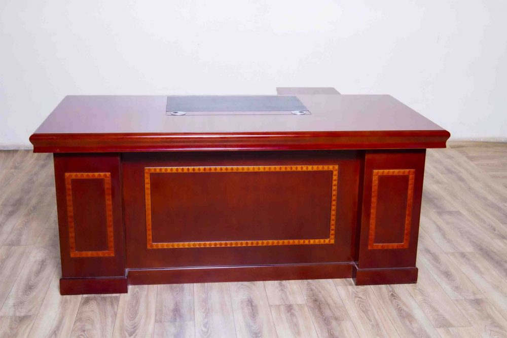Dakar Executive office desk in Mahogany finish